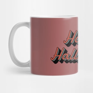 vintage retro halloween typography Mug